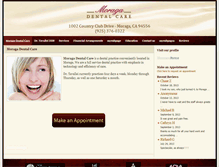 Tablet Screenshot of moragadentalcare.com